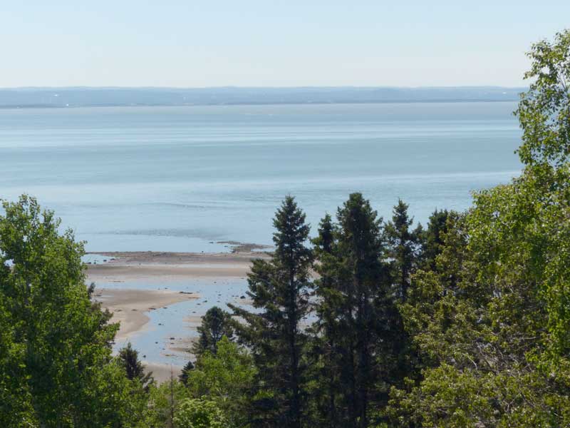 St-Irénée : vue sur le
fleuve St-Laurent